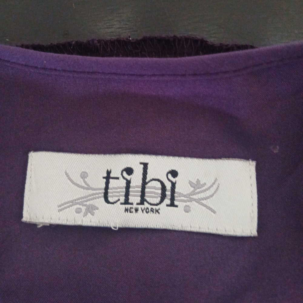 Tibi New York Purple Sequin Cocktail Dress | Long Sleeve Party Mini Dress - Picture 13 of 13